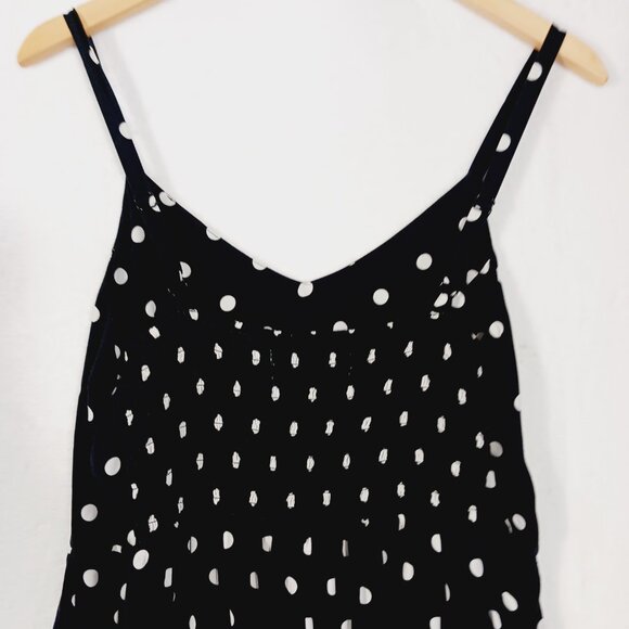 Old Navy, Black & White Polka Dot Sundress, Spaghetti Strap, Pockets, Large - Picture 8 of 15